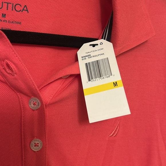 Nautica Women’s Easy Classic Short Sleeve Polo Dress Bright Coral Size Medium - Picture 7 of 9